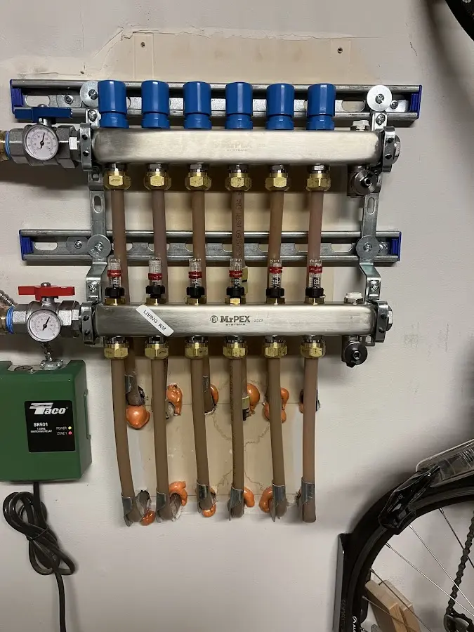 Plumber performing Gas Leak Detection at a residential property in Caseyville